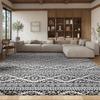 SAFAVIEH Area Rug 8x10 - Tulum Collection - Large - Ivory & Black, Moroccan Boho Tribal Design, Non-Shedding & Easy to Clean, Ideal for Living Room, Bedroom, Dining Space (TUL272B) view 1