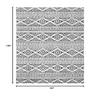 SAFAVIEH Area Rug 8x10 - Tulum Collection - Large - Ivory & Black, Moroccan Boho Tribal Design, Non-Shedding & Easy to Clean, Ideal for Living Room, Bedroom, Dining Space (TUL272B) view 2