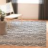 SAFAVIEH Area Rug 8x10 - Tulum Collection - Large - Ivory & Black, Moroccan Boho Tribal Design, Non-Shedding & Easy to Clean, Ideal for Living Room, Bedroom, Dining Space (TUL272B) view 4