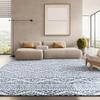 SAFAVIEH Area Rug 8x10 - Tulum Collection - Large - Ivory & Navy, Moroccan Boho Tribal Design, Non-Shedding & Easy to Clean, Ideal for Living Room, Bedroom, Dining Space (TUL272D) view 1