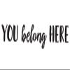 Vinyl Wall Art Decal | "You belong here" | Inclusion Decor for Classroom, Schoolroom, Preschool, Daycare, Church Worship, Class, and other Gatherings (White, 144 INCHES WIDE x 23.7 INCHES TALL) view 2