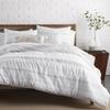 Levtex Home - Pickford Duvet Cover Set - King Duvet Cover + Two King Pillow Cases - Grey, Taupe, Off-White - Jacquard Tribal - Duvet Cover (106 x 94in.) and Pillow Case (36 x 20in.) - Cotton view 1