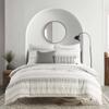 Levtex Home - Pickford Duvet Cover Set - King Duvet Cover + Two King Pillow Cases - Grey, Taupe, Off-White - Jacquard Tribal - Duvet Cover (106 x 94in.) and Pillow Case (36 x 20in.) - Cotton view 2