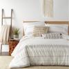 Levtex Home - Pickford Duvet Cover Set - King Duvet Cover + Two King Pillow Cases - Grey, Taupe, Off-White - Jacquard Tribal - Duvet Cover (106 x 94in.) and Pillow Case (36 x 20in.) - Cotton view 4