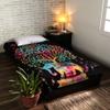 Indo Essentials Tapestry Lovers Psychedelic Boho Tie Dye Tree on Elephant Printed Wall Hanging Decoration (Multi Colour, 84 X 54 inches) view 3