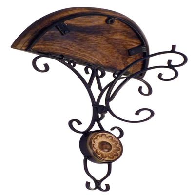 Indo Essentials Vian Combo/Pair of Wooden Wall Bracket Wall Hanging for Living Room