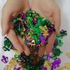 1400PCS Mardi Gras Confetti Decorations - Carnival Birthday Party Supplies Favors Table Decor view 2