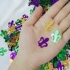 1400PCS Mardi Gras Confetti Decorations - Carnival Birthday Party Supplies Favors Table Decor view 3