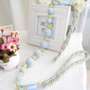1 Pair Pastoral Style Curtain Bandage Rope Creative Simple Beaded Curtain Tiebacks Drape Bead Curtain Holdback Rope (Gray) view 1