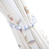 1 Pair High-Grade Ceramic Beads Curtain Rope Buckle Simple Decorative Curtain Bandage Tiebacks Rope Drapery Curtain Holdbacks (Dark Blue) view 1