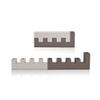 Colorful Modern Anodized Aluminum Jerusalem Travel Menorah for Hanukkah (Gray) view 1