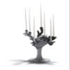 Lladro Naturo. -Multi Candleholder (Grey) 01007972 view 1