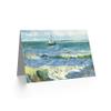 Van Gogh Sea at Les Saintes Maries de la Mer Fine Art Greeting Card Plus Envelope Blank Inside view 2