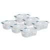 Rubbermaid 2.1-Bushel Small Hip-Hugger Portable Plastic Laundry Basket with Grab-Through Handles, White (6-Pack) view 1