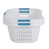 Rubbermaid 2.1-Bushel Small Hip-Hugger Portable Plastic Laundry Basket with Grab-Through Handles, White (6-Pack) view 4