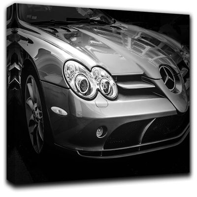 SLR Car Wall Art Decor Picture Painting Poster Print on Canvas Panels Pieces - Sport Car Theme Wall Decoration Set - Mclaren Wall Picture for Showroom Office 23 by 40 in