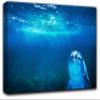 Dolphin Wall Art Decor Picture Painting Poster Print on Canvas Panels Pieces - Creative Theme Wall Decoration Set - Dolphin Wall Picture for Creative Space 17 by 30 in view 1