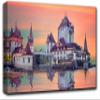 Castle Wall Art Decor Picture Painting Poster Print on Canvas Panels Pieces - Creative Theme Wall Decoration Set - Castle Wall Picture for Creative Space 17 by 30 in view 1