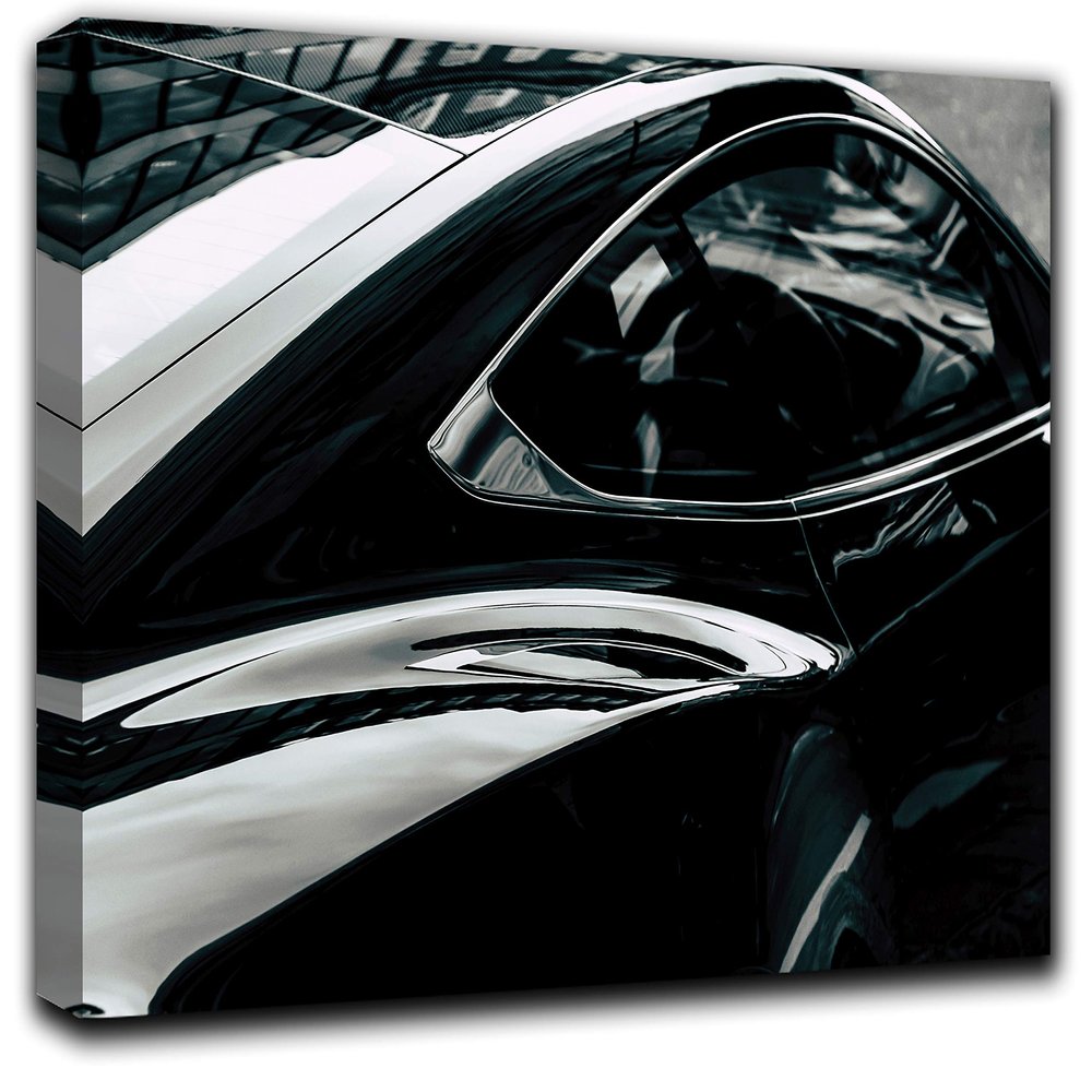 Vanquish Wall Art Decor Picture Painting Poster Print on Canvas Panels Pieces - Sport Car Theme Wall Decoration Set - Luxuary Car Wall Picture for Showroom Office 23 by 40 in