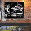 Big 9 Piece Gt-R Engine Wall Art Decor Picture Painting Poster Print on Canvas Panels Pieces - Sport Car Theme Wall Decoration Set - Car Wall Picture for Showroom Office 30 by 30 in view 3