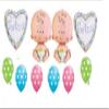 10 New Twin Baby Balloons Twins Party Shower Babies Unisex Decor Favors Gift Welcome view 1