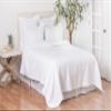 C&F Home Jardin Solid White Matelass Twin Quilt 100% Cotton Lightweight Machine Washable Reversible Bedspread Coverlet Twin White view 1