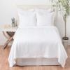 C&F Home Jardin Solid White Matelass Twin Quilt 100% Cotton Lightweight Machine Washable Reversible Bedspread Coverlet Twin White view 2