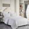 C&F Home Jardin Solid White Matelass Twin Quilt 100% Cotton Lightweight Machine Washable Reversible Bedspread Coverlet Twin White view 4