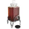 2.5 Gallon Glass Beverage Dispenser with Stand & Stainless Steel Spigot  Large Mason Jar Drink Dispenser for Sun Tea, Kombucha, Iced Tea, Lemonade, Sangria & Cold Drinks view 1