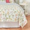 C&F Home Genevieve Floral Twin Cotton Quilt Set Reversible Machine Washable Bedding Spring Floral Flower Garden Twin 2 Piece Set White view 3