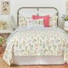 C&F Home Genevieve Floral Twin Cotton Quilt Set Reversible Machine Washable Bedding Spring Floral Flower Garden Twin 2 Piece Set White view 4