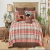 C&F Home Saffron Rustic Plaid Twin Cotton Quilt Set Reversible Machine Washable Bedding Lodge Cabin Nature Woodland Forrest Twin 2 Piece Set Orange view 4