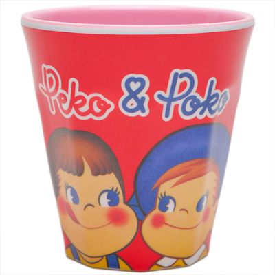 Peko-Chan Melamine Cup Peko-Chan & Poco-Chan 8.7 H8.3cm Pe-55253