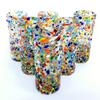 MexHandcraft Confetti Rocks 2 oz Tequila Shot Glasses (set of 6), Recycled Glass, Lead-free, Toxin-Free (Shot) view 1