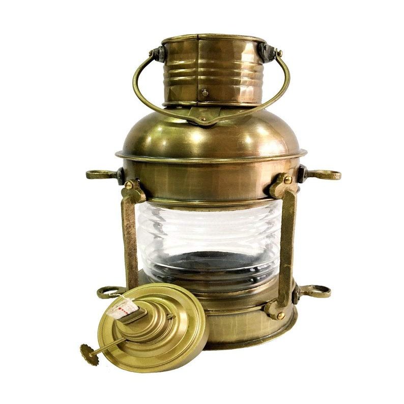 Nautical Antique 10" Ship Lamp Boat Oil Lantern Maritime Collectible Decorative