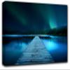 Night Pier Wall Art Decor Picture Painting Poster Print on Canvas Panels Pieces - Creative Theme Wall Decoration Set - Pier Wall Picture for Creative Space 23 by 40 in view 1