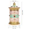 Fdit Rotating Press Toothpick Holder, Tin Alloy and PP, Hand Painted, 12cm Height, 60pcs Capacity, for Home Restaurant Hotel view 3