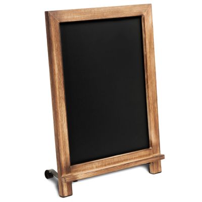 Rustic Torched Tabletop Chalkboard Sign/Hanging Magnetic Wall Chalkboard/Small Countertop Chalkboard Easel/Kitchen Countertop Memo Board / 12" x 17" in. Weddings, Birthdays, Baby Announcements