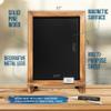 Rustic Torched Tabletop Chalkboard Sign/Hanging Magnetic Wall Chalkboard/Small Countertop Chalkboard Easel/Kitchen Countertop Memo Board / 12" x 17" in. Weddings, Birthdays, Baby Announcements view 3