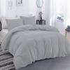 100% Egyptian Cotton Material Oversized Super King Size 1 Piece Zipper Duvet Cover by High Kotton 800 Thread Count Solid Pattern Silver view 1