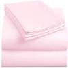 Bedding Castle, 800 Thread Count Luxury Egyptian Cotton 4pc Sheet Set - Stain Wrinkle Fade Resistant, 23 inch Deep Pocket Bedding Set (Olmypic Queen, Light Pink) view 1