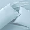 Bedding Castle, 800 Thread Count Luxury Egyptian Cotton 4pc Sheet Set - Stain Wrinkle Fade Resistant, 23 inch Deep Pocket Bedding Set (Olmypic Queen, Light Blue) view 4