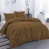 100% Egyptian Cotton Material King/California King Size 1 Piece Zipper Duvet Cover by High Kotton 800 Thread Count Solid Pattern Black view 1