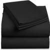 Bedding Castle, 800 Thread Count Luxury Egyptian Cotton 4pc Sheet Set - Stain Wrinkle Fade Resistant, 22 inch Deep Pocket Bedding Set (Olmypic Queen, Black) view 1