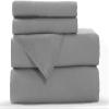 Bedding Castle, 800 Thread Count Luxury Egyptian Cotton 4pc Sheet Set - Stain Wrinkle Fade Resistant, 23 inch Deep Pocket Bedding Set (Olmypic Queen, Dark Grey) view 2