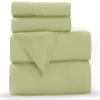 Bedding Castle, 800 Thread Count Luxury Egyptian Cotton 4pc Sheet Set - Stain Wrinkle Fade Resistant, 23 inch Deep Pocket Bedding Set (Olmypic Queen, Sage) view 2