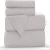 Bedding Castle, 800 Thread Count Luxury Egyptian Cotton 4pc Sheet Set - Stain Wrinkle Fade Resistant, 23 inch Deep Pocket Bedding Set (Olmypic Queen, Silver) view 2