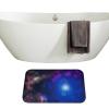 Amagical Bathroom Mat Set 3 Piece Milky Way System Blue Space Colorful Star Sky Bathroom Carpet Pedestal Rug view 3