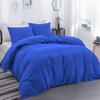 100% Egyptian Cotton Material Oversized Super King Size 1 Piece Zipper Duvet Cover by High Kotton 800 Thread Count Solid Pattern Royal Blue view 1
