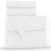 Bedding Castle, 800 Thread Count Luxury Egyptian Cotton 4pc Sheet Set - Stain Wrinkle Fade Resistant, 23 inch Deep Pocket Bedding Set (Olmypic Queen, White) view 2